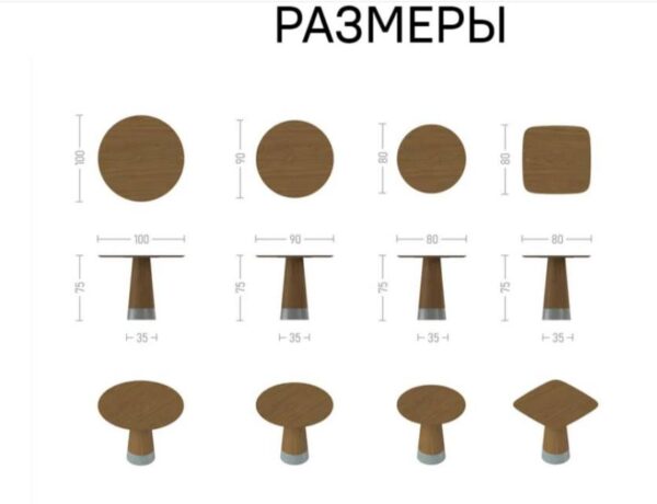 Стол круглый Конус